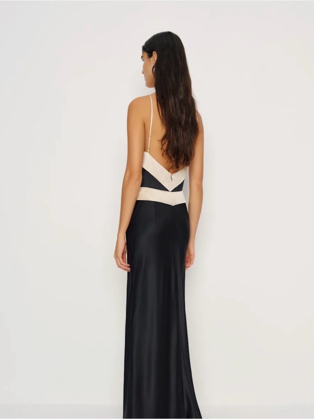 Reformation Jillian Silk Dress - Black SIZE 0 New With Tags - Picture 2 of 6